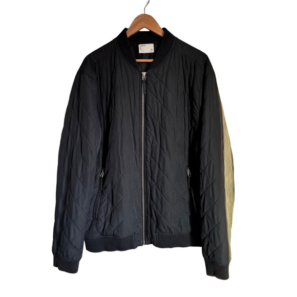 Your Neighbors X UO Men’s Black Devon Quilted Bomber Jacket Cabin Core Size XL - Picture 1 of 5